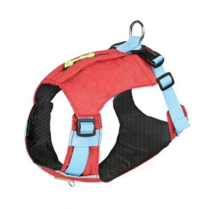 Waterproof Reflective Vest Harness with Zipper Pocket and D-ring for Dogs