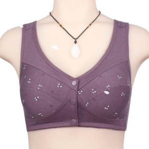 Design for Senior Front Closure Cotton Bra