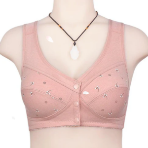 Design for Senior Front Closure Cotton Bra