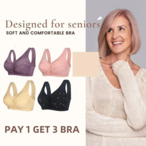 Design for Senior Front Closure Cotton Bra