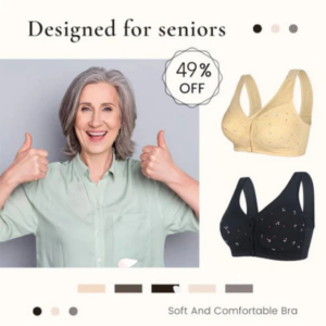 Design for Senior Front Closure Cotton Bra