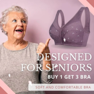 Design for Senior Front Closure Cotton Bra