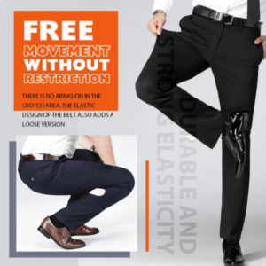 Classic Men's Trousers with Good Elasticity