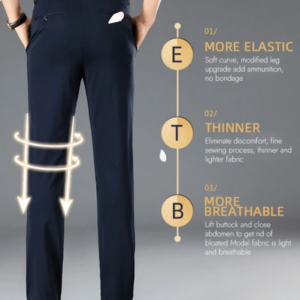 Classic Men's Trousers with Good Elasticity