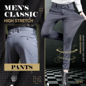 Classic Men's Trousers with Good Elasticity