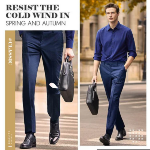 Classic Men's Trousers with Good Elasticity