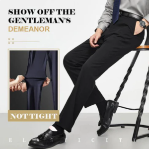 Classic Men's Trousers with Good Elasticity