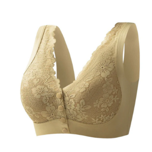 Women's Wide-Strap Wire-Free Front Closure Bra