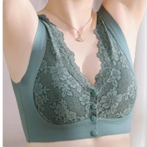 Women's Wide-Strap Wire-Free Front Closure Bra