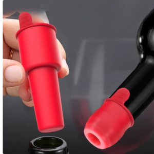 Silicone Wine Sealing Stopper with Handle