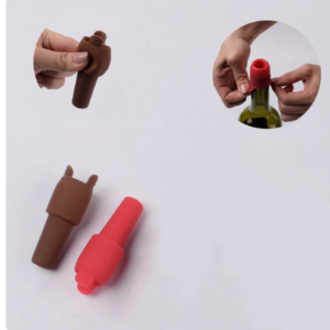 Silicone Wine Sealing Stopper with Handle