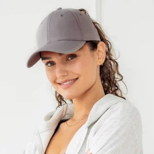 Ponytail Baseball Cap with Magnetic Closure