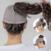 Ponytail Baseball Cap with Magnetic Closure