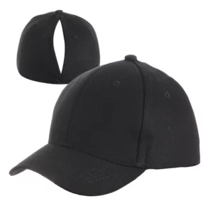 Ponytail Baseball Cap with Magnetic Closure