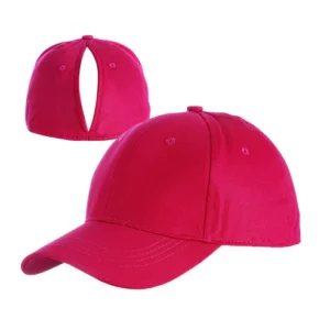 Ponytail Baseball Cap with Magnetic Closure