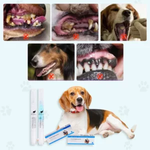 2pcs Pet Tooth Whitening Cleaning Pen Set