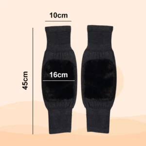 Universal anti-cold thickened plush knee pads