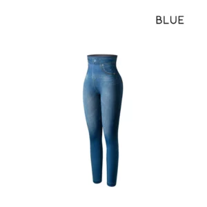 Fivfivgo™ thermal fleece denim jeggings