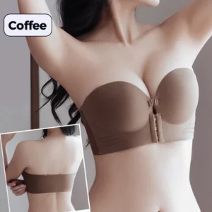 Women's Non-slip Front Closure Strapless Bra