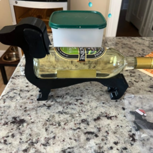 Dachshund wine bottle holder