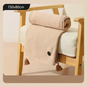 Portable Soft Zipper Electric Heated Blanket Shawl