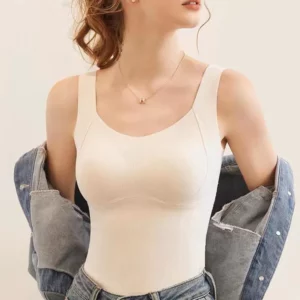 Thickened Warm Tank Top with Shelf Bra