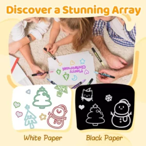 Double Outline Glitter Coloring Pen Set