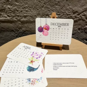 Eco-Friendly Plantable Seed Calendar 2025