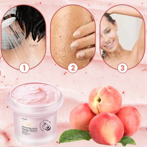 Peach Brightening Exfoliating Body Scrub 100g