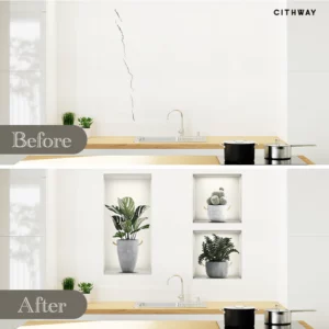 Cithway™ Self-Adhesive 3D Plant Wall Stickers