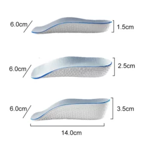 Scientific corrective leg insole, invisible height increase full size must have!