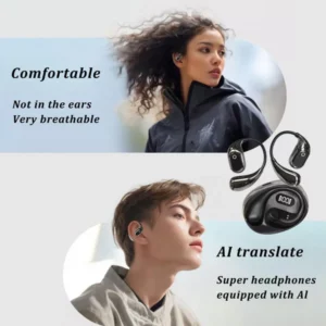 AI Translation Ear-Hook Bluetooth Earbuds