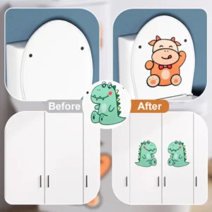 Creative Cartoon Toilet Deodorant Stickers