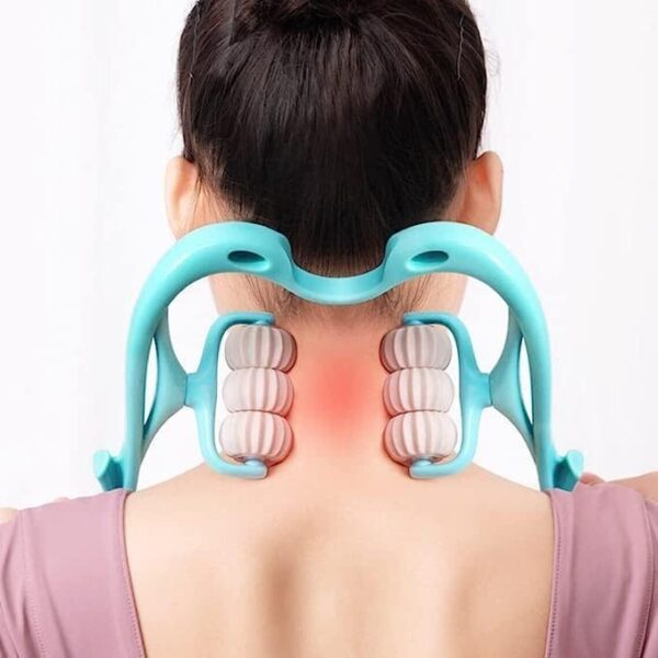 6 Wheel Pressure Point Neck Massager