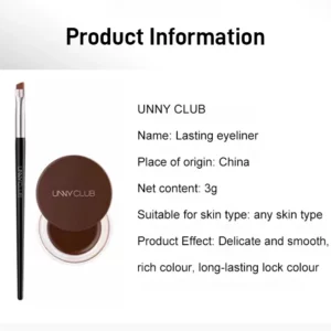 LONG LASTING WATERPROOF QUICK DRYING EYELINER GEL