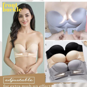 Front Buckle Strapless Ultra lift Bra