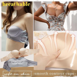 Front Buckle Strapless Ultra lift Bra