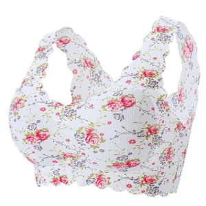 New Elegant IceSilk Floral Bra