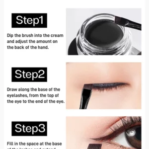 LONG LASTING WATERPROOF QUICK DRYING EYELINER GEL