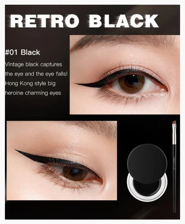 LONG LASTING WATERPROOF QUICK DRYING EYELINER GEL