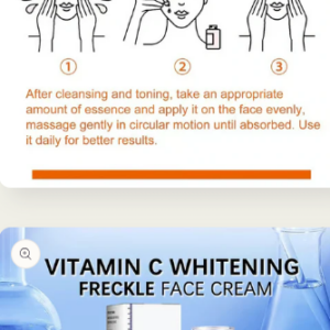 Vitamin C Whitening Freckles Face Cream Remove Melasma Dark Spots Lighten Melanin